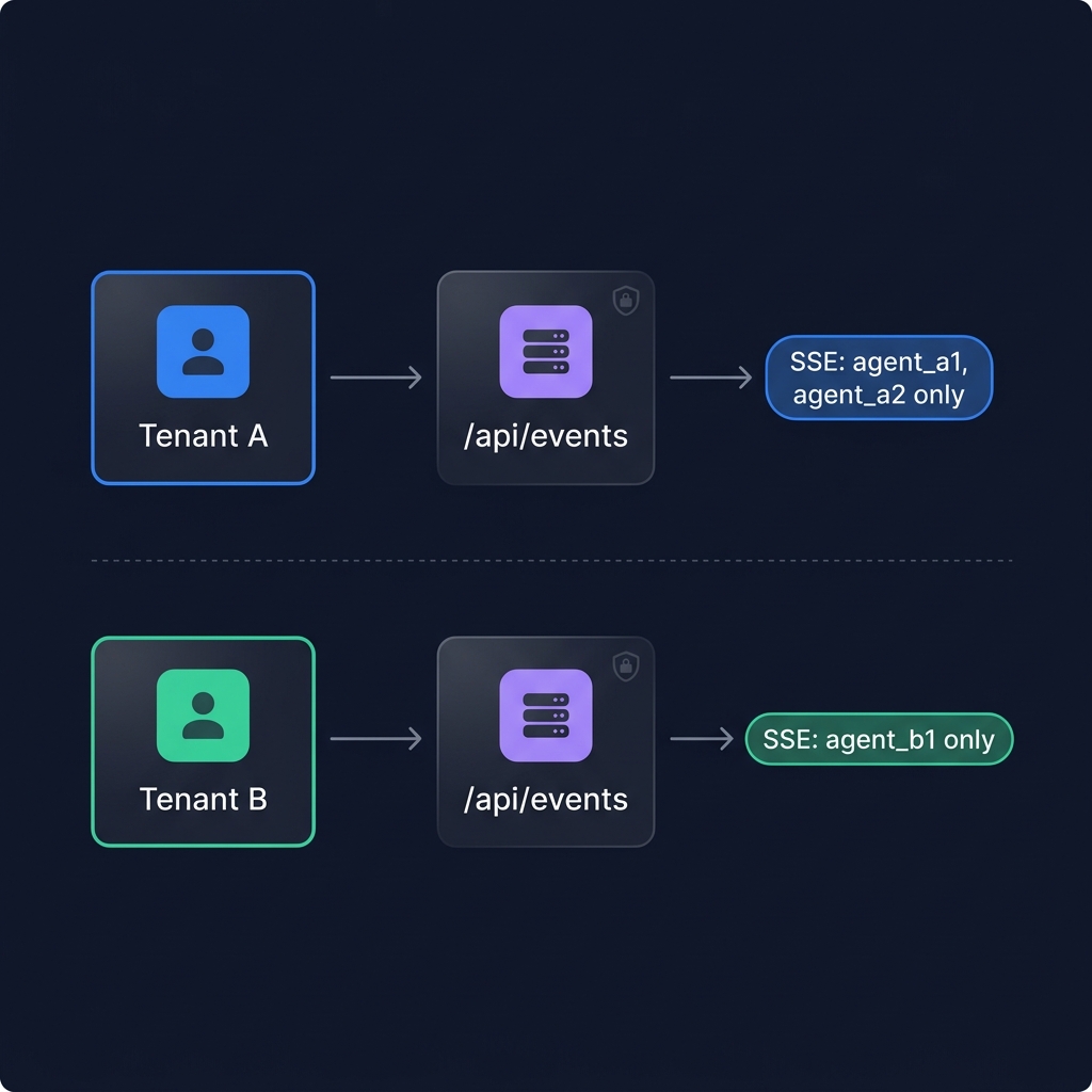 Multi-tenant SSE scoping
