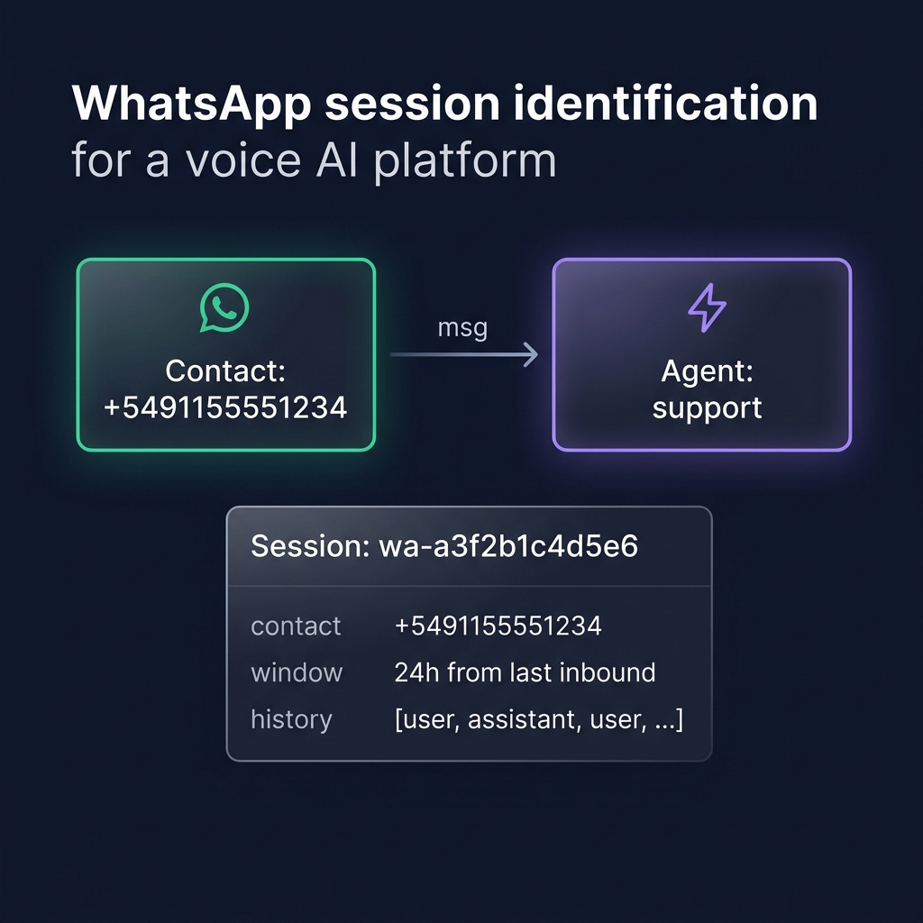 WhatsApp session identification